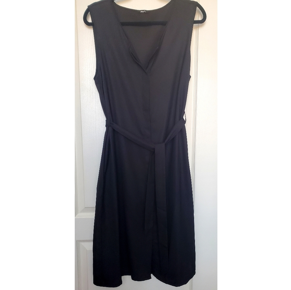 Little Black Button Up Dress